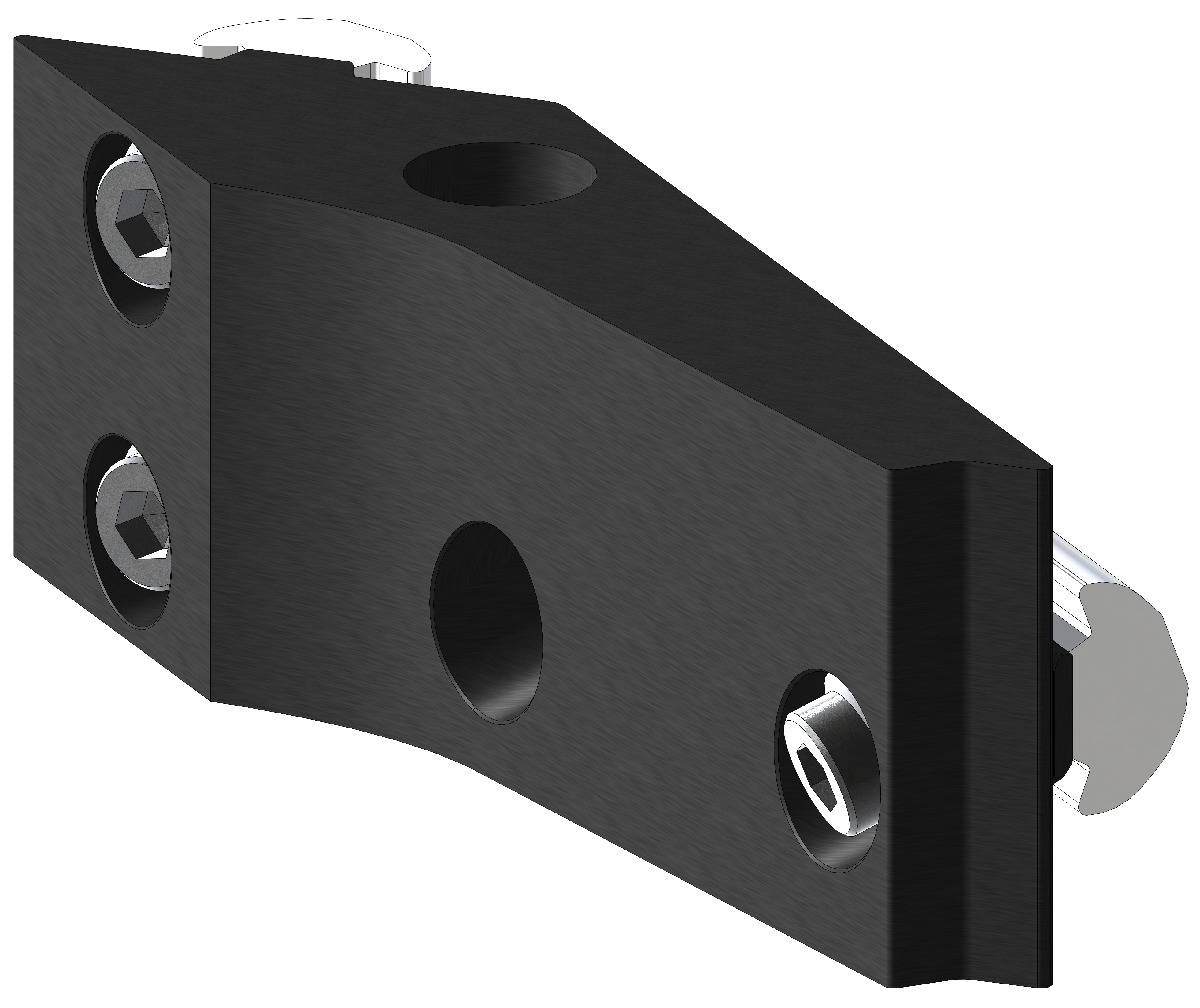 40mm 3-Way Recessed Corner Bracket Kit - Left