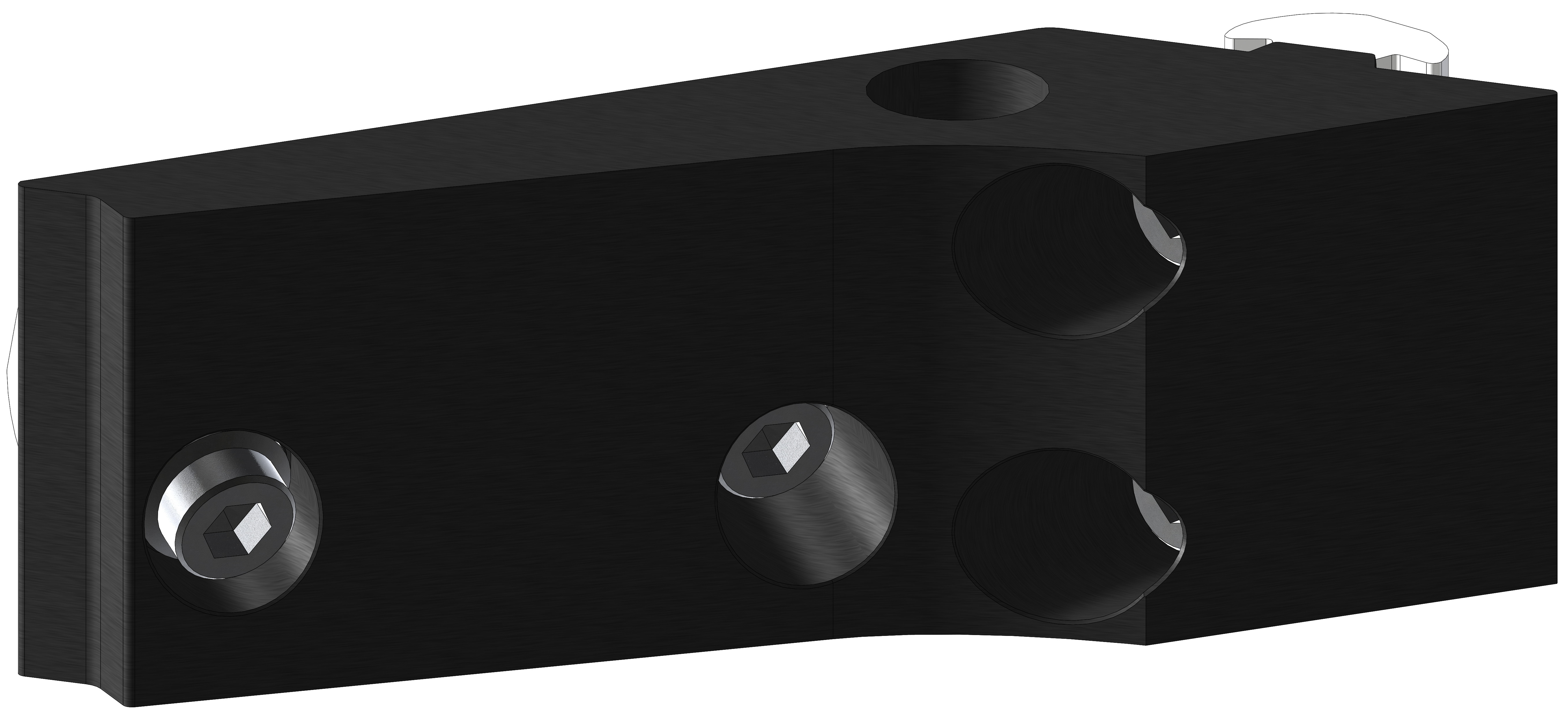 40mm 3-Way Recessed Corner Bracket Kit - Right