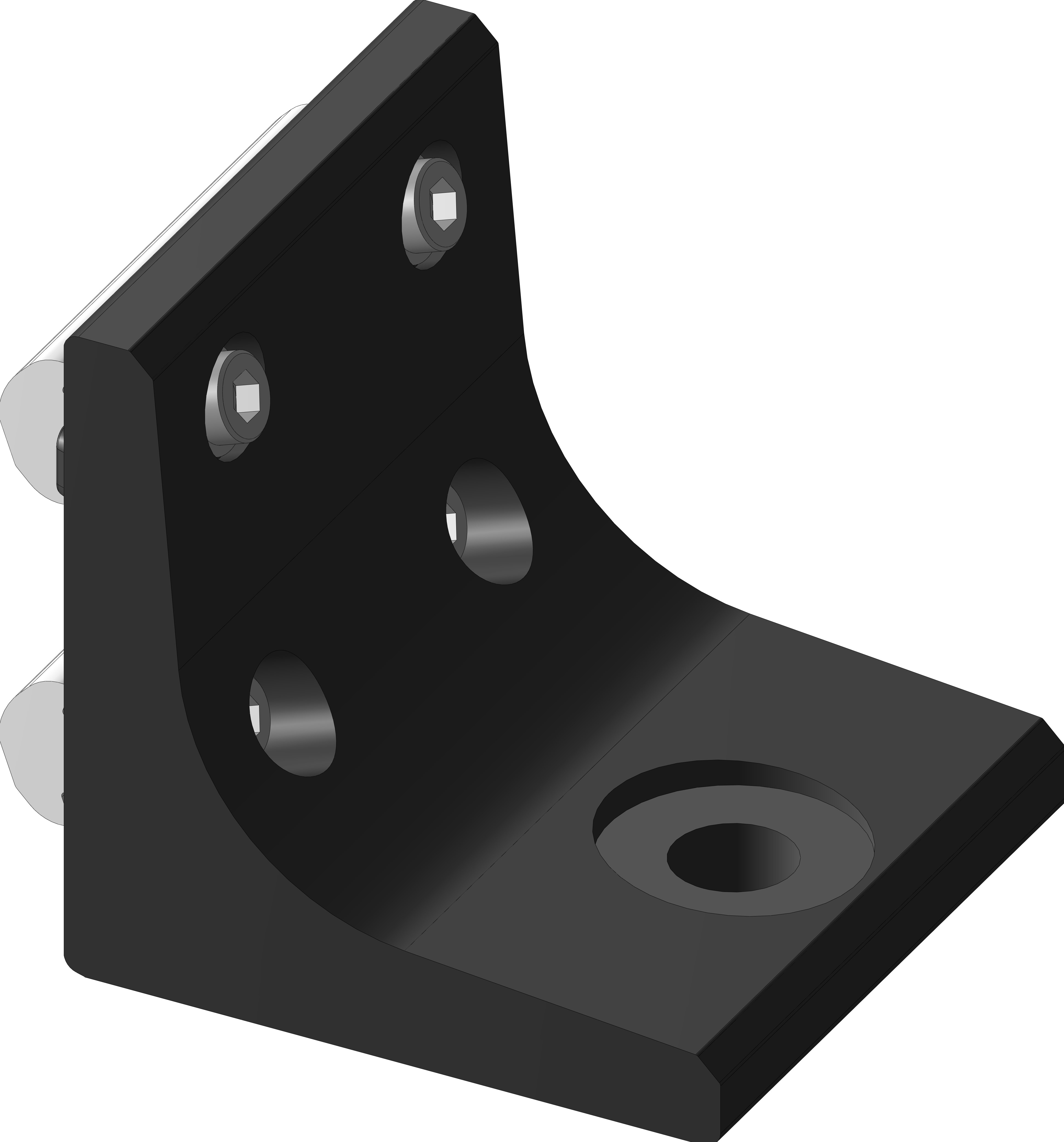 80mm Perpendicular Floor Anchor Bracket Kit