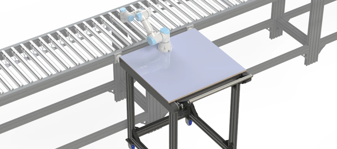 Alternative-to-floor-locks-for-carts_Docking-Robot-arm-and-conveyor