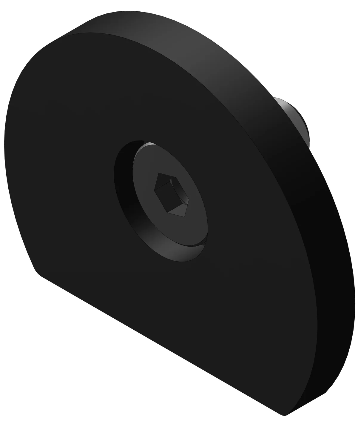 40mm Hand Rail End Cap Kit - Black