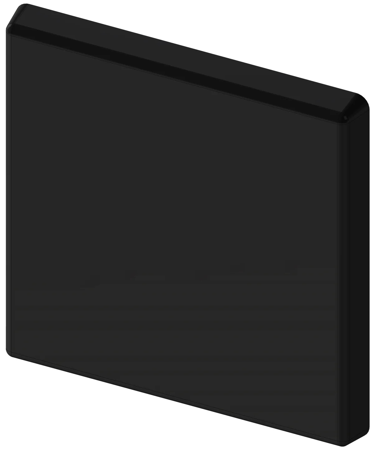 40x40 End Cap - Black