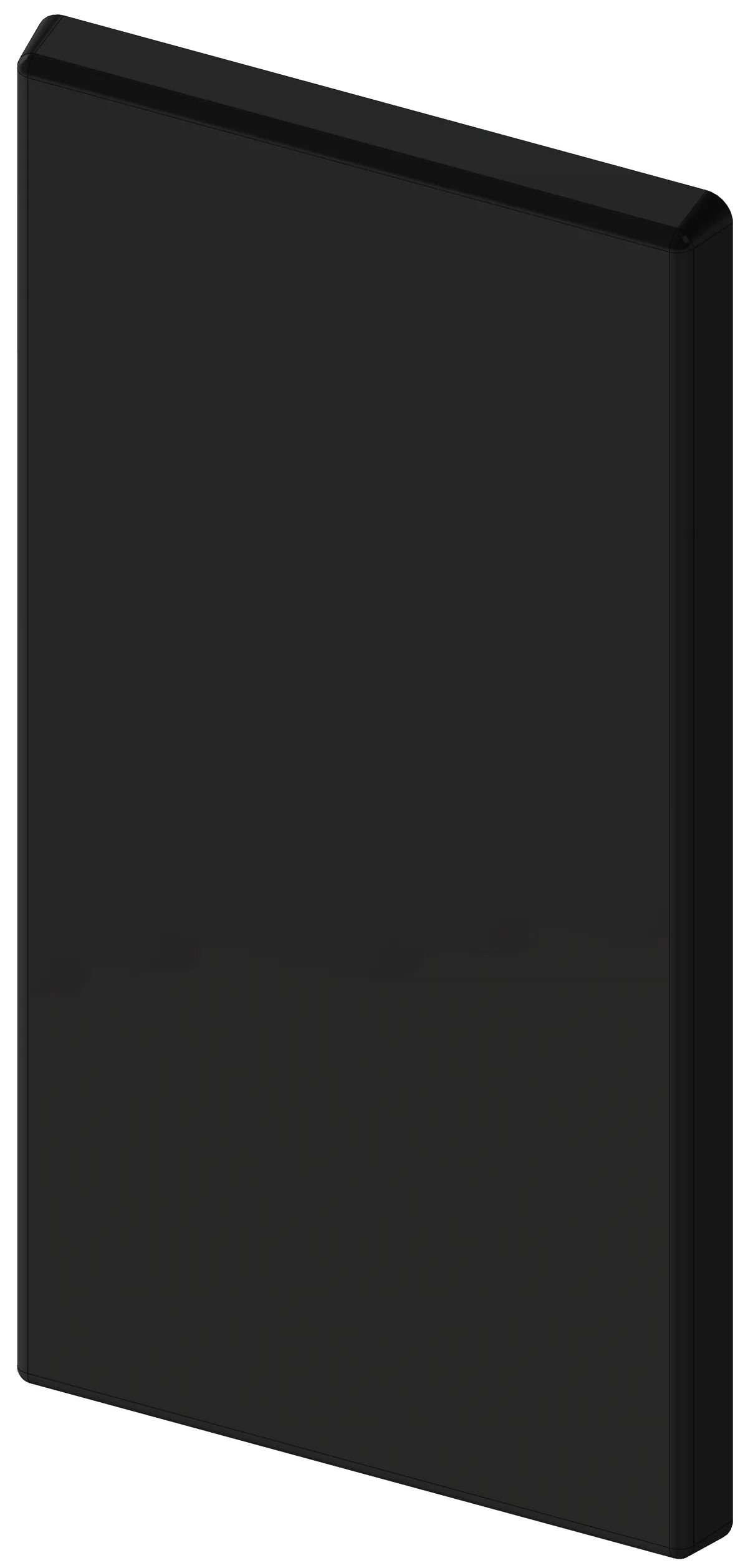 40x80 End Cap - Black