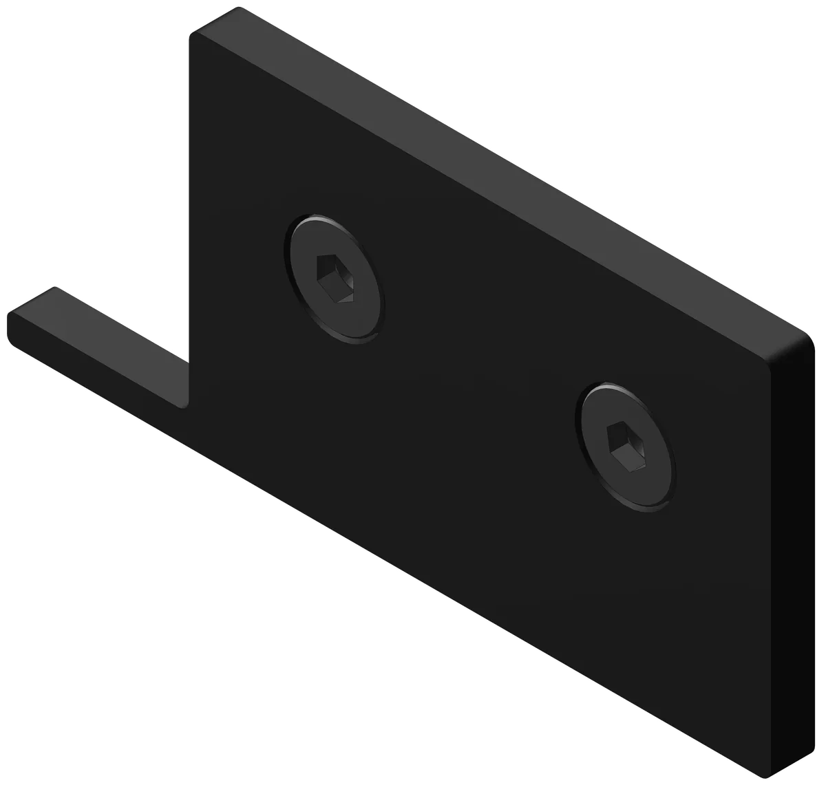 50x80 Single Flange End Cap LH Kit - Black
