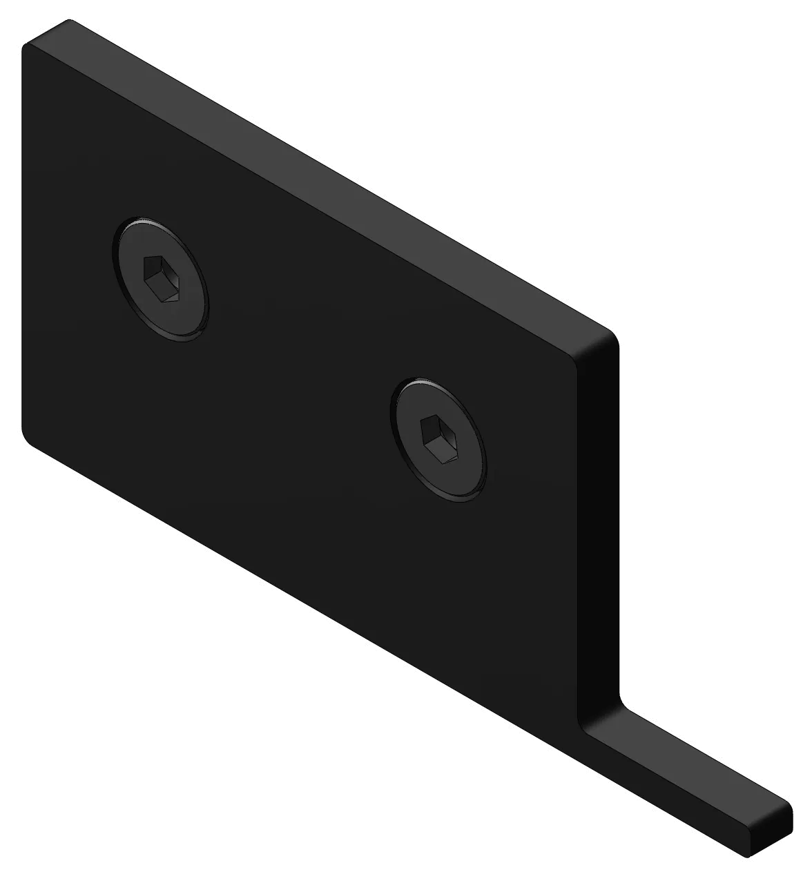 50x80 Single Flange End Cap RH Kit - Black