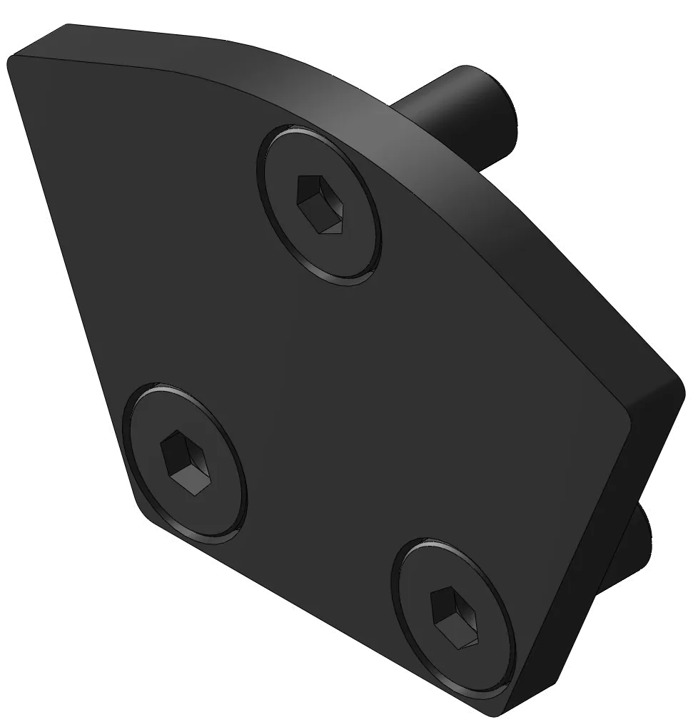 55x55 End Cap Kit - Black