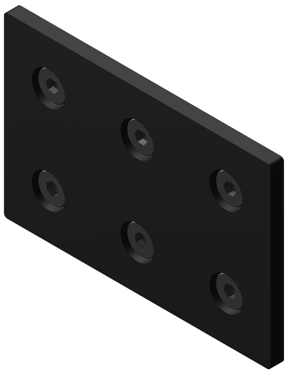 80x120 End Cap Kit - Black