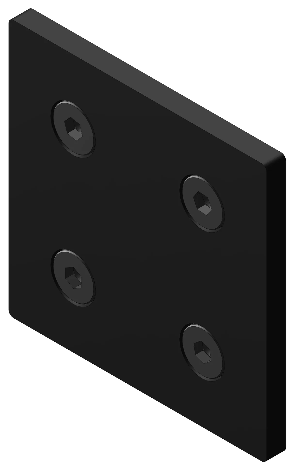 80x80 End Cap Kit - Black