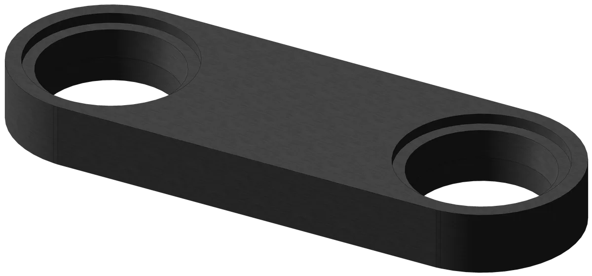 75mm 2-Hole Rivet Plate