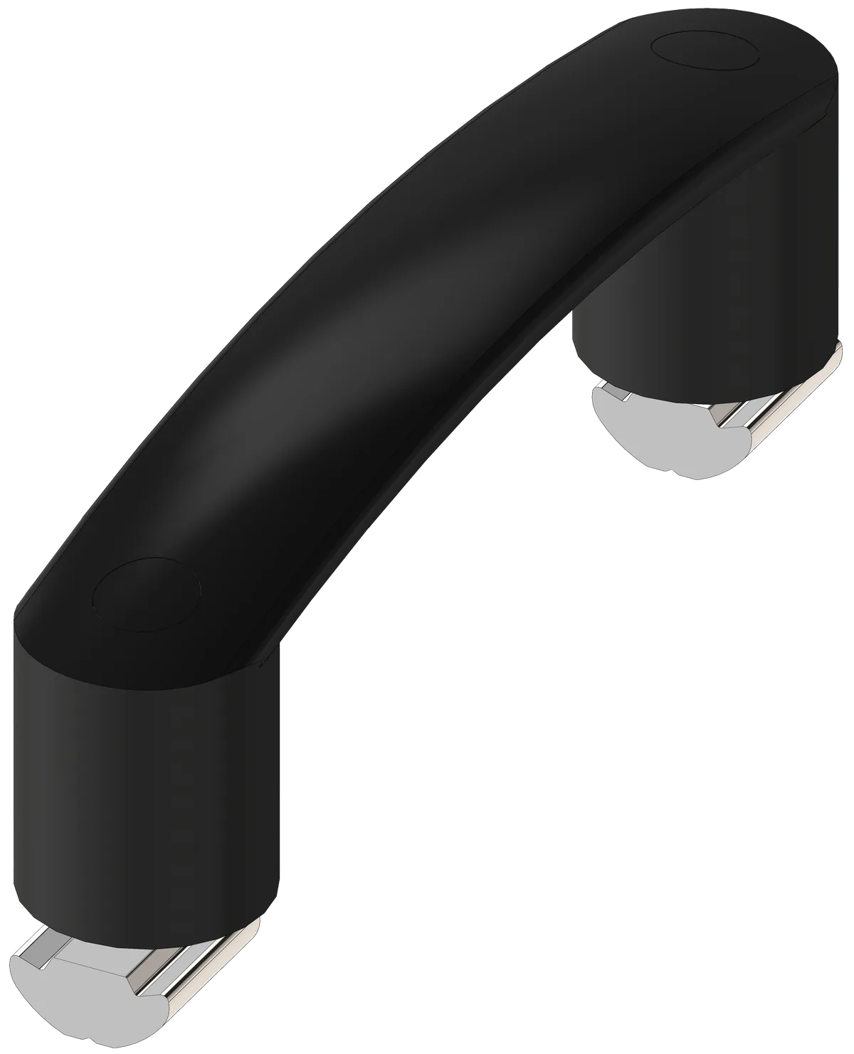 40-6 177mm Universal Handle Kit - Black Caps