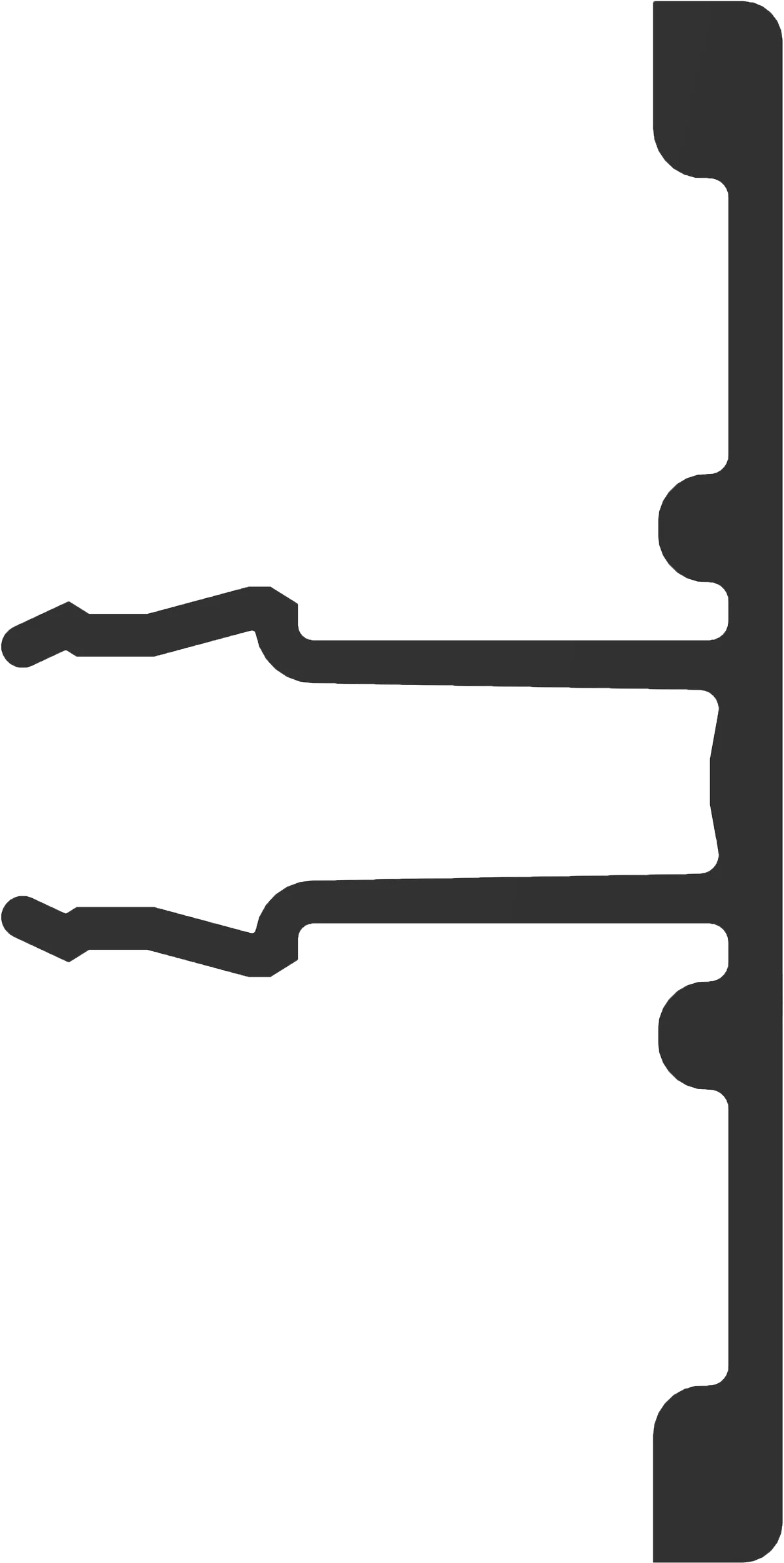 40-6 Snap-in Double 5.6mm Panel Retainer