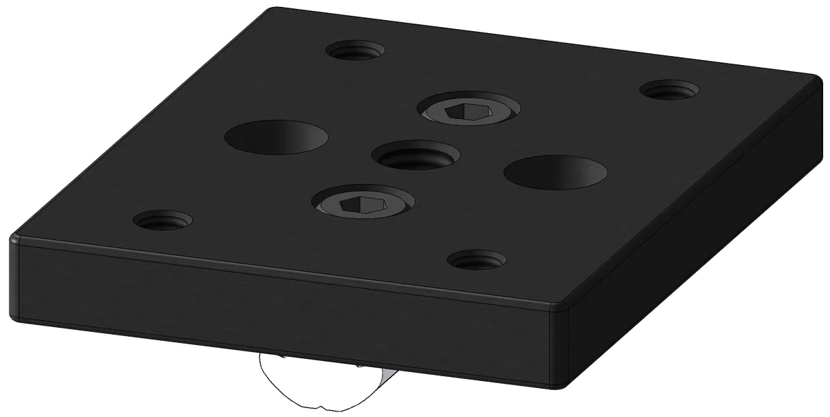 40x80 M12 Stem/Plate Caster Mounting Kit