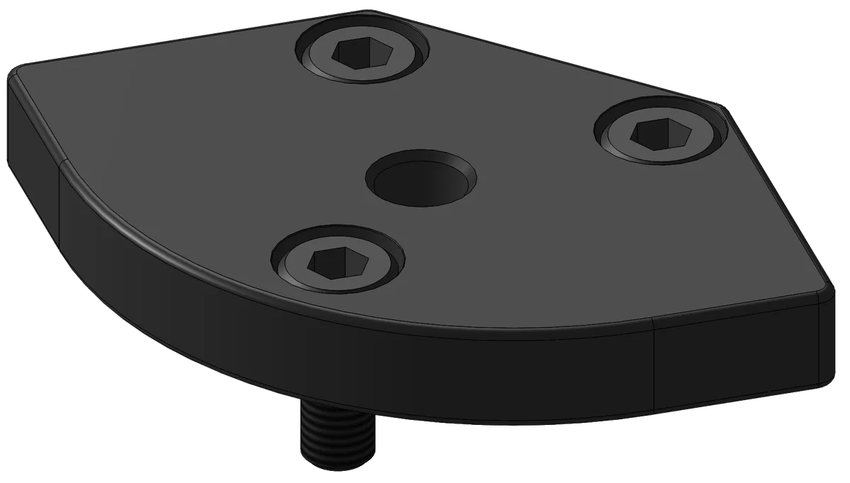 70x70 M12 Stem Caster End Mounting Kit