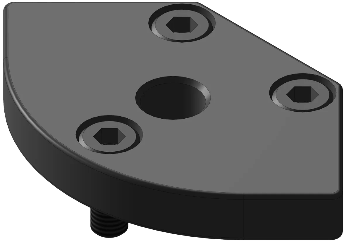 70x70 M16 Stem Caster End Mount Kit