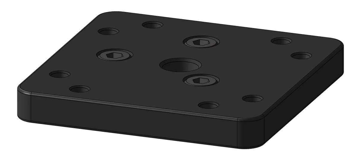 70x70 M16 Stem/HD Plate Caster End Mounting Kit