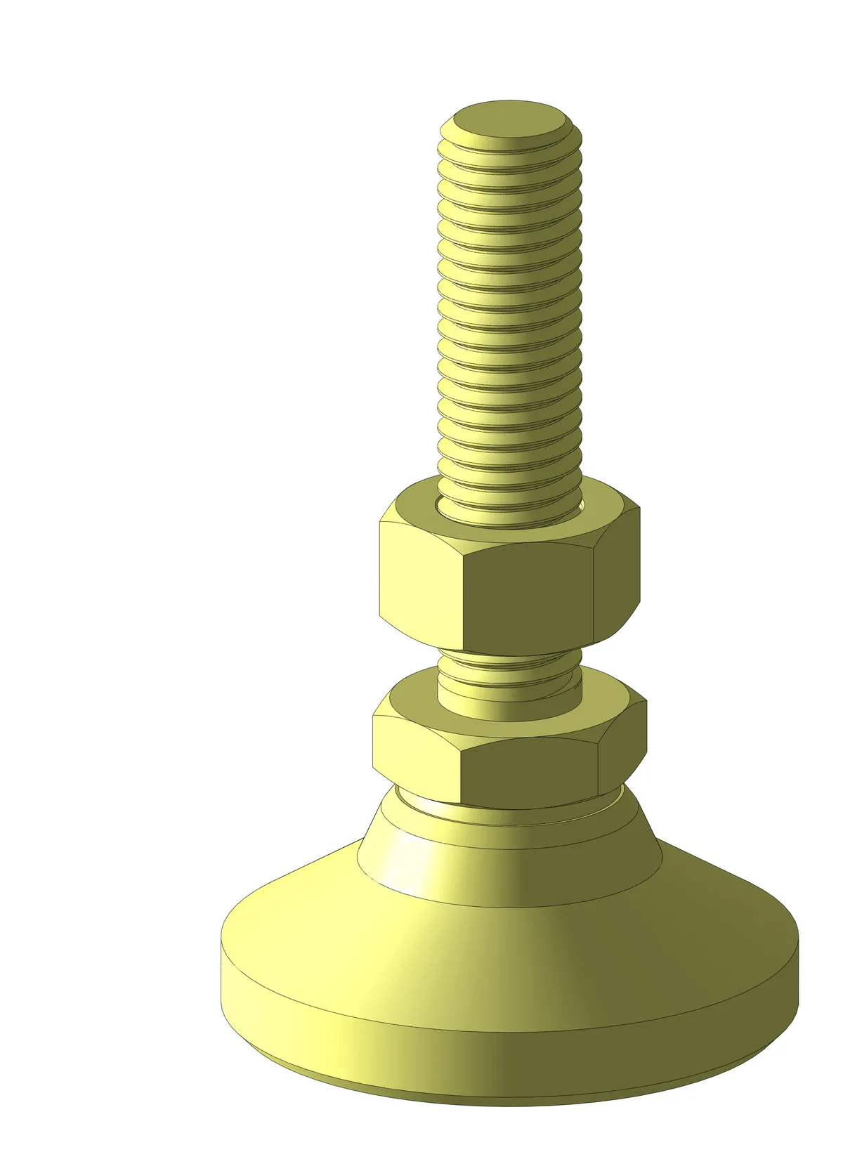 M12 Stem Mount Leveling Foot (2000kg)