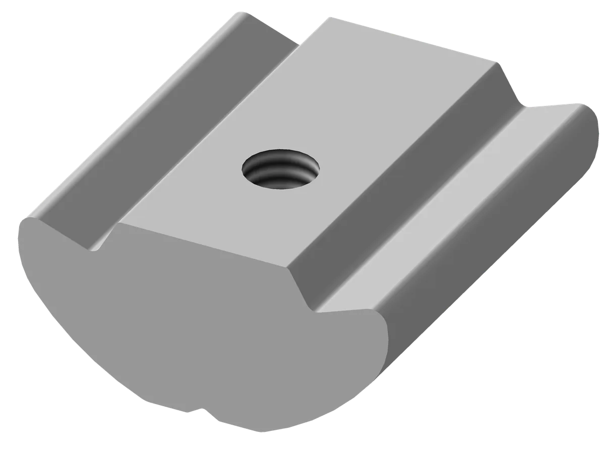 M4x0.7 20mm 1-Hole Offset Std Nut