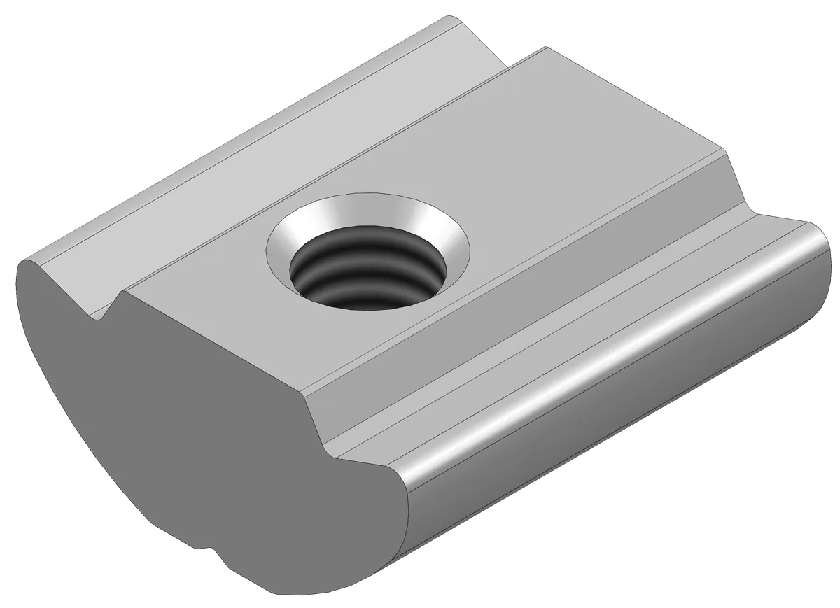 M6x1.0 20mm 1-Hole Std Offset Nut