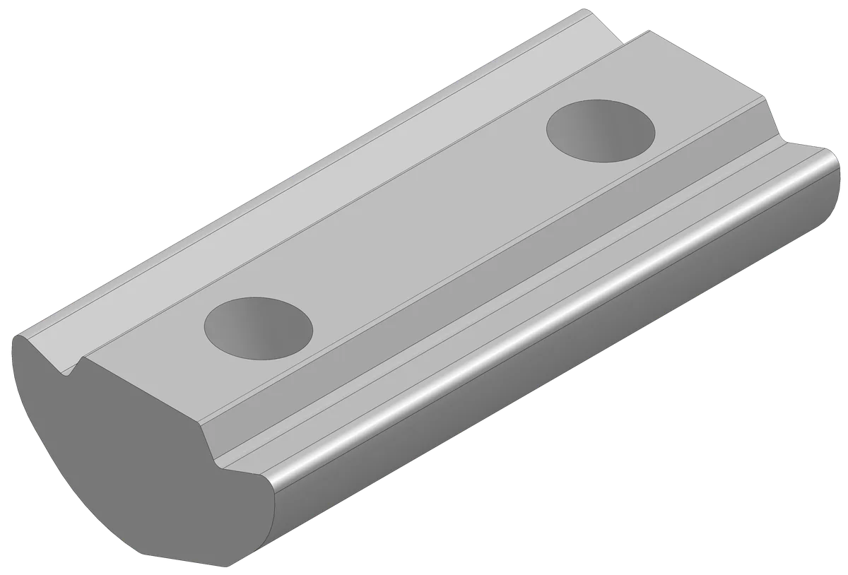 M6x1.0 38mm 2-Hole Angle Nut