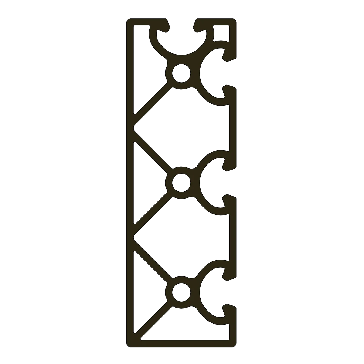 40x120 4-Slot 90° SD Profile
