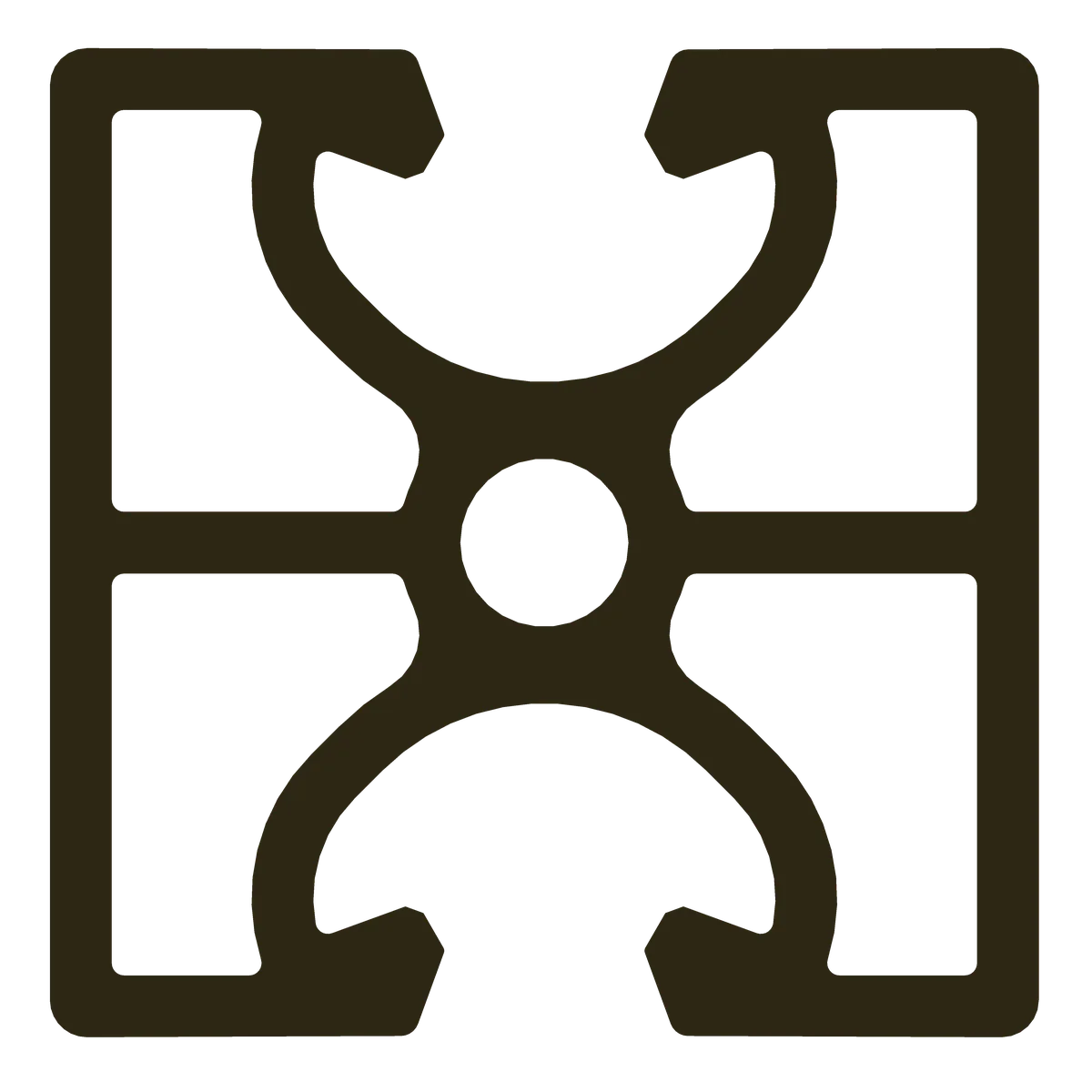 40x40 2-Slot 180° SD Profile